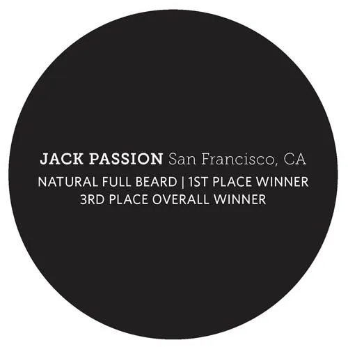 JACK PASSION San Francisco, CA | NATURAL FULL BEARD | 1ST PLACE WINNER 3RD PLACE OVERALL WINNER