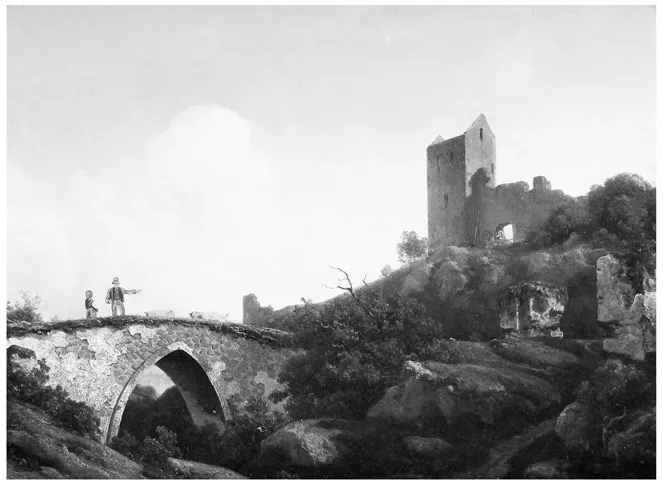 FIGURE 3. Georg Emil Libert, Landscape with the Ruins of Castle Hammershus, Bornholm, date unknown (no later than 1908). Oil on canvas, 33 cm × 44 cm (13 in × 17.3 in). Private collection.