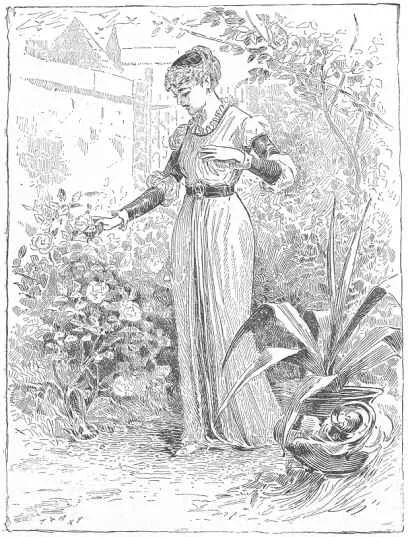 Image p10.webp: Lady walking through garden