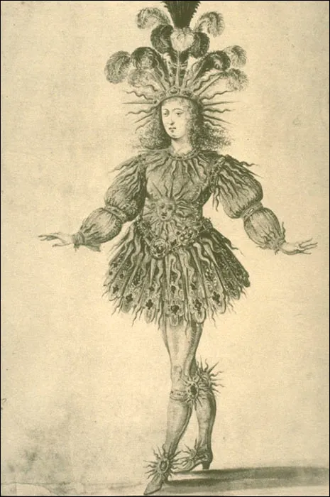 Portrait of King Louis, the Sun King who was an accomplished dancer.
