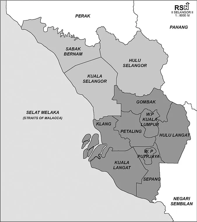 Image 1.1 The Klang-Langat conurbation within Selangor state.