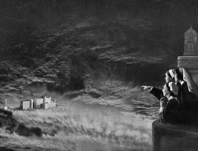 Figure 1.1 “Dawn – and the night nurses relieved from duty conjure up visions of another dawning. From the mists of hope long deferred will soon rise their ‘sunshine’ hospital”.