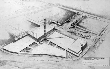 Figure 1.3 E.G. Nemes, design for Westfield Hornsby, 1960. Source: Courtesy of the Westfield Corporation