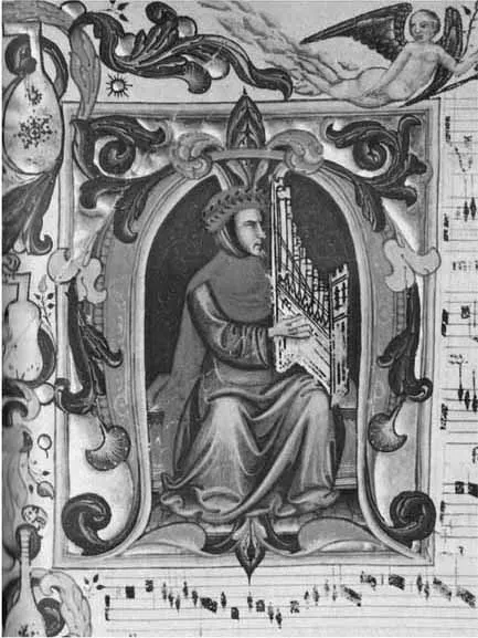 Figure 1.2 Francesco Landini, 'Magister Franciscus Cecus Horganista de Florentia,' f. 121V, Squarcialupi Codex6