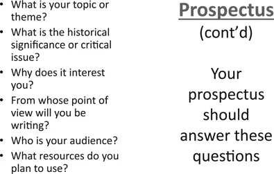 Figure 1.2 Prospectus Part II