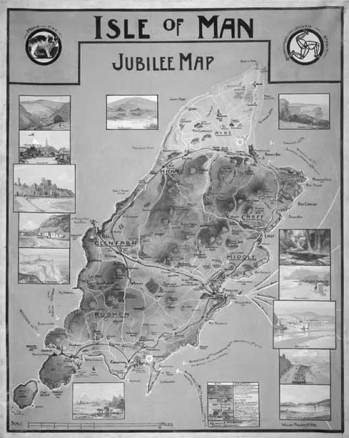 Figure 1.1 Isle of Man Jubilee Map, William Hoggatt (1935) (permission Manx Museum).