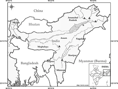 Map 1.1 Map of Northeast India