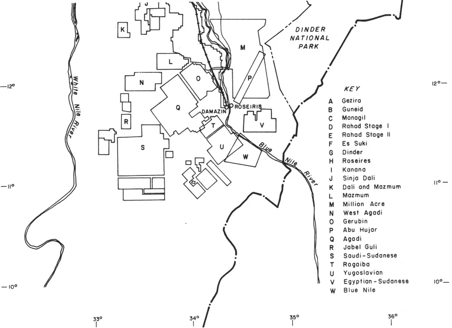Figure 1.1 Development Schemes Along the Blue Nile