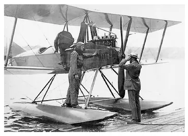 Figure 1.2 Bill Boeing (right) and Eddie Hubbard with a Boeing Model C Credit: BoeingImages.com