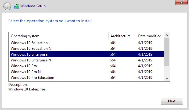 Figure 1.1 - Overview of the Windows 10 editions