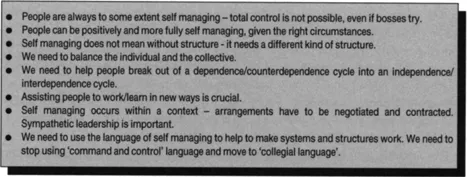 Figure 1.2 Principles common to SML and self managed teams