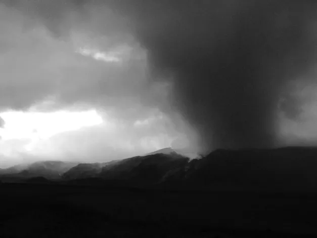 Figure 1.1 Immersed in ash at the base of Eyjafjallajökull, May 2010