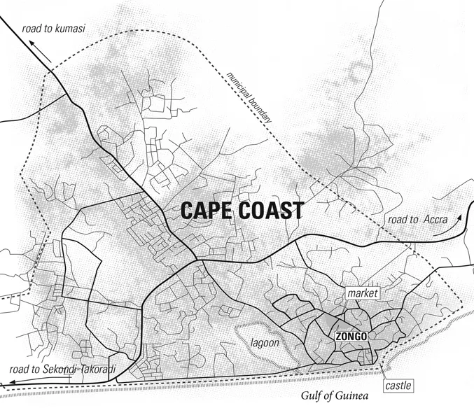 Figure 1.3 Map of Cape Coast, Ghana