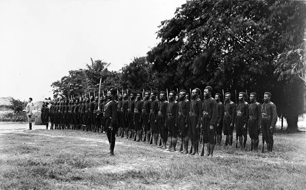 Figure 1.6 “Hausa soldiers” Basel Mission Archives, 1888.