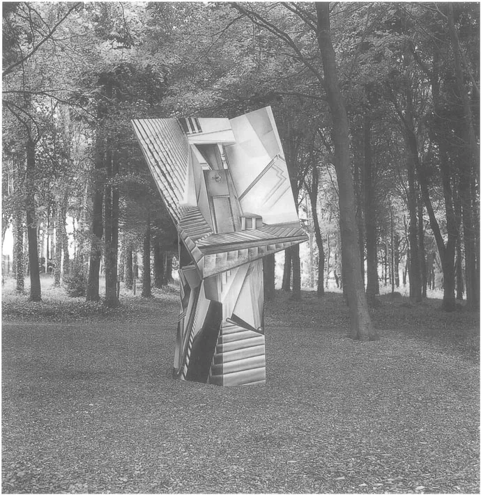Ivor Abrahams: Head of the Stairs 2000. Reinforced fibreglass, h. 300 cm