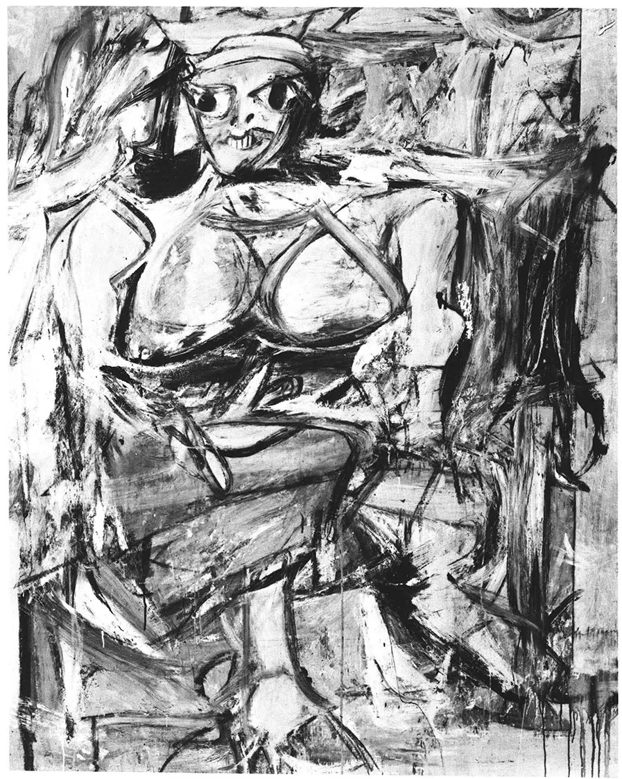 1 Willem de Kooning, Woman I, 1950–52.