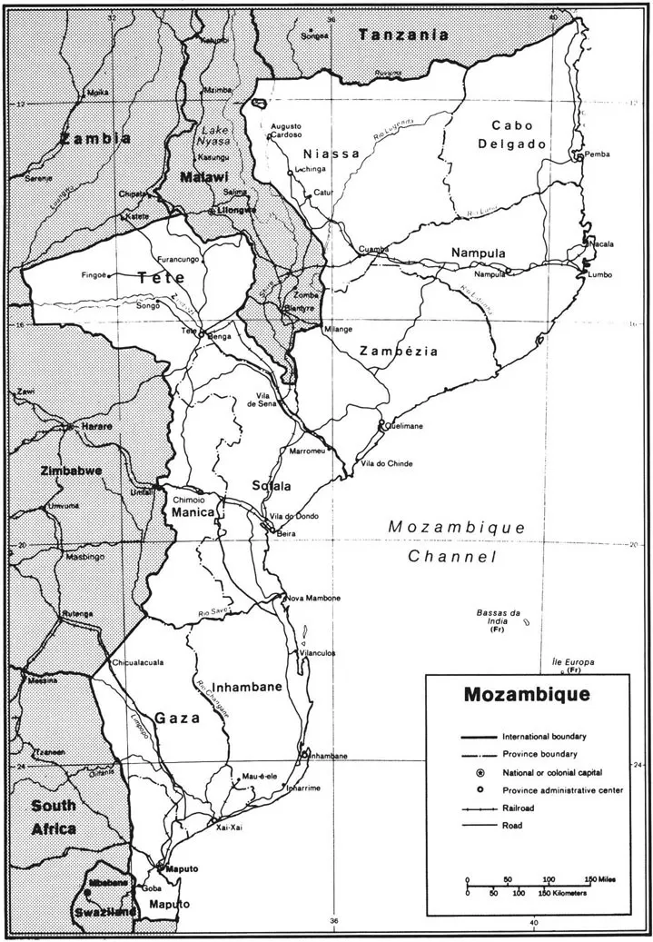 Figure 1.1 Mozambique, 1982