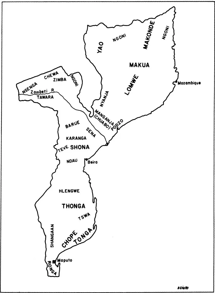 Figure 1.2 Ethnie Groups in Mozambique