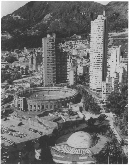 Bogotá, near the center of the capital of six million people (Photo courtesy of the Organization of American States.)