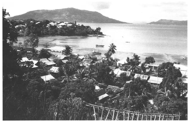 Sailing boat harbor of the island of Nosy Be, beyond Hellville (Andoany). Photo courtesy of the Embassy of Madagascar, Washington, D.C.