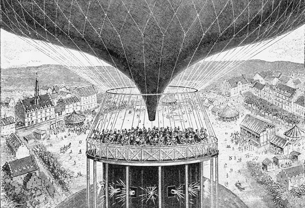 Figure 1.8 Cinéorama, invented by Raoul Grimoin-Sanson for the Paris Exposition of 1900