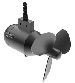 Figure 1.2 The submerged Ampair UW100 generator can provide 100 W at 12, 24 or 48 V DC in combination with a battery (which can also be charged from other sources). It can be used, for example, for run-of-river hydropower, on towed equipment or to capture tidal currents. Source: Seamap (UK) Ltd.