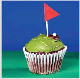 Golf cupcake