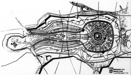 Figure PI.11 Paolo Soleri, ‘Mesa City’ drawings, 1960.