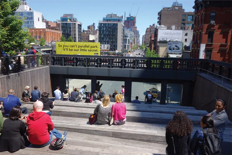 Figure 1.02 Looking at the city â The view from the High Line, New York