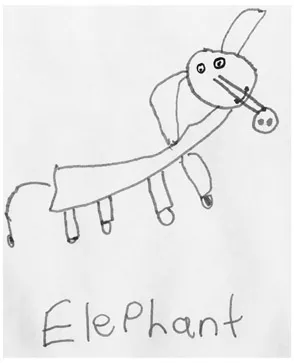 Figure 1.1 A child’s drawing of an elephant.