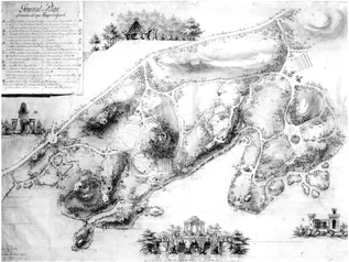 FIGURE 1.4 Haga Park site plan, Fredrik Magnus Piper, 1781 Source: Broschyren “Hagapromenader”