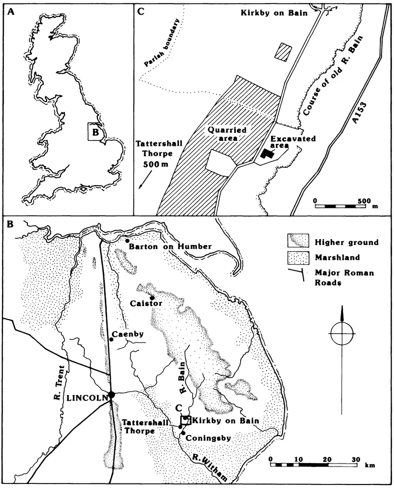 FIG. I Tattershall Thorpe: Site location