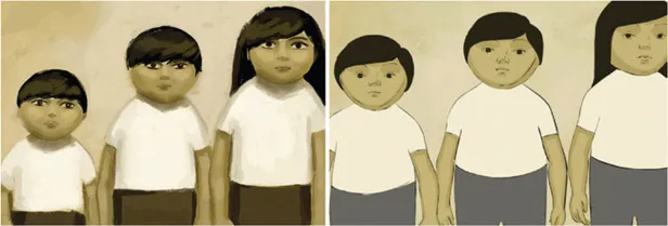 FIGURE 1.8 Visual style and frame of final 2D/3D animation by Claire Almon, 2007, SCAD