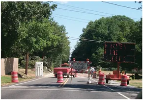 Figure 1-3. Unsuccessful Surface Treatment Being Removed from a 10,000 vpd Collector Road (The Ardens, Del.)