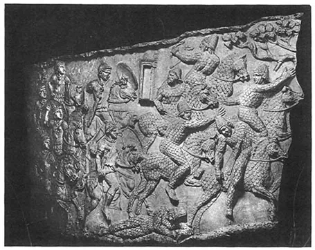 PLATE 1.Sarmatians on Trajan's Column. ALINARI/ART RESOURCE,NY.