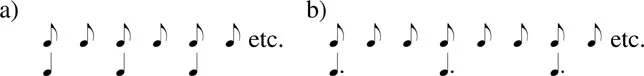 EXAMPLE 1.9 Another Possible Realization of Example 1.7 Using Note Values.