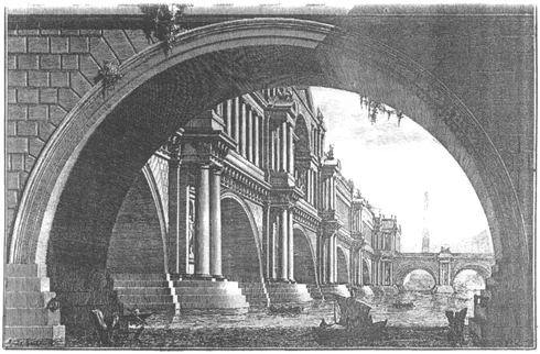Fig, 33 G. B. Piranesi, Ponte magnifico, da: Prima Parte, 1743