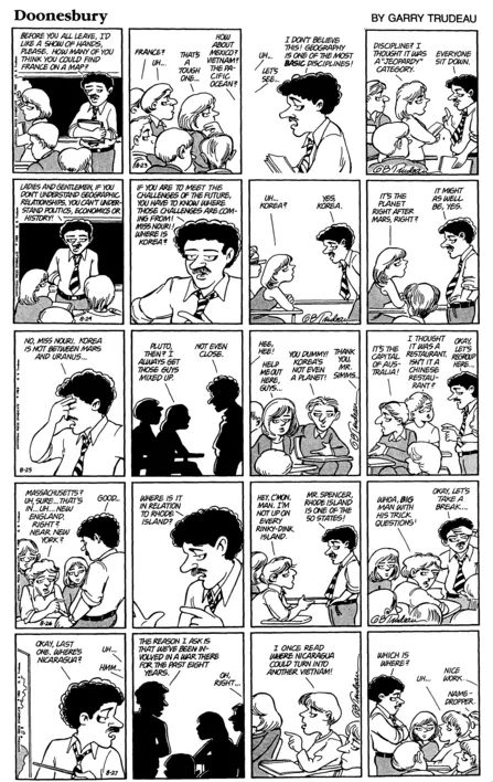 Fig. 1.1 Doonesbury by Garry Trudeau (The Guardian, August 1988). Universal Press Syndicate © 1988 G.B. Trudeau.