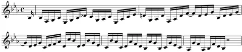 Ex. 1.1 J.S. Bach, Allemande From French Suite No. 4