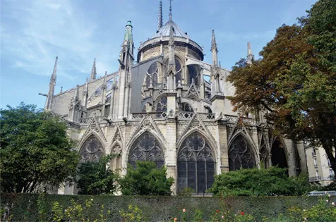 Figure 1.2 The flying buttresses at the Cathedral of Notre Dame are an example of an adaptation used to sustain a building form.