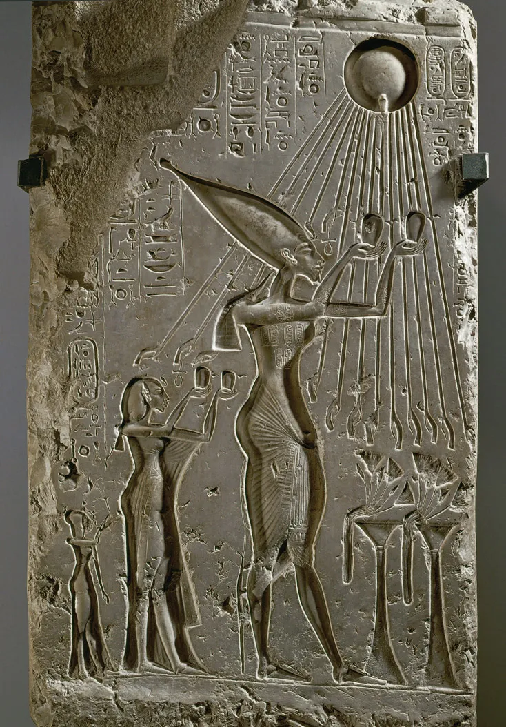 Figure 1.2 Solar rays depicted in the Amarna style of Egyptian art, 1370 B.C.