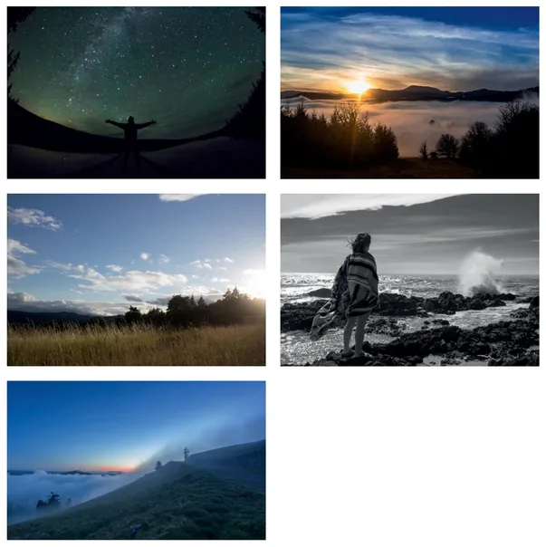 FIGURES 1.1ā1.7 The seven images in this collection were chosen from those submitted by Aaron for his significant photo project. Photos by Aaron Davis.