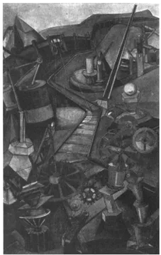 Figure 2. Hannah Höch, Mechanischer Garten, 1920, watercolour, 73.5 à 46.4 cm, Museum of Modern Art, New York (© DACS, London 2007)