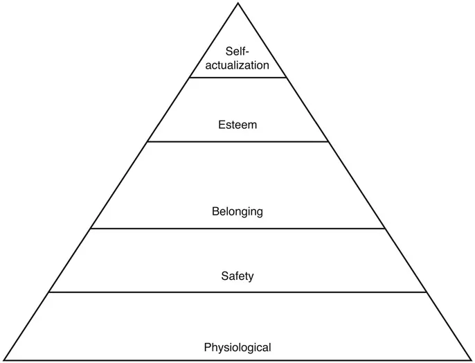Figure 1.2 Maslow’s hierarchy of needs
