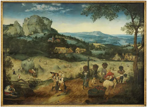 FIGURE 1.1 Medieval farming The appearance of the landscape at any particular time reflects social, economic and technical conditions. Wider society and the local inhabitants influence the landscape and the landscape influences society and the local inhabitants. Source: Pieter Bruegel the Elder (1565): De Hooioogst / Hay Harvesting. Oil painting 117 x 161 cm. © The Lobkowicz Collections, Czech Republic.