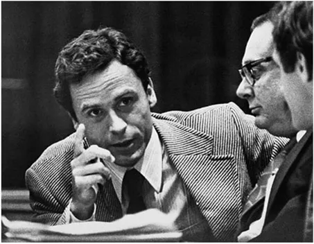 Figure 1.2 Ted Bundy as he appeared in court