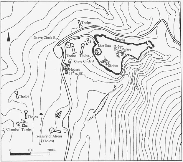 Figure 4 Plan of Mycenae