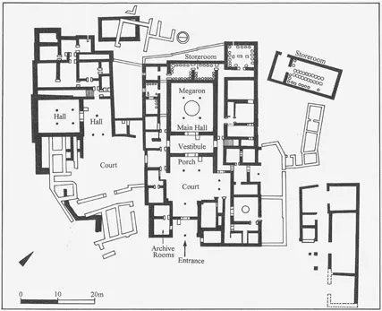 Figure 5 Plan of Nestor’s palace at Pylos