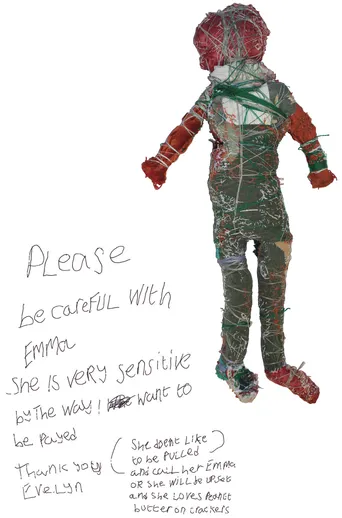 ▶ Evelyn Morrissey KCAT Ireland Emma Textiles 180 x 68 x 12cm 2012 With shipping care note