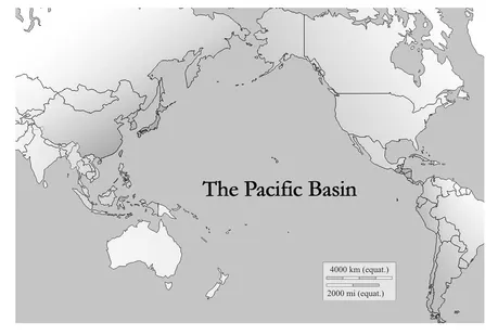 Figure 1.2 A radial view of the Pacific Basin